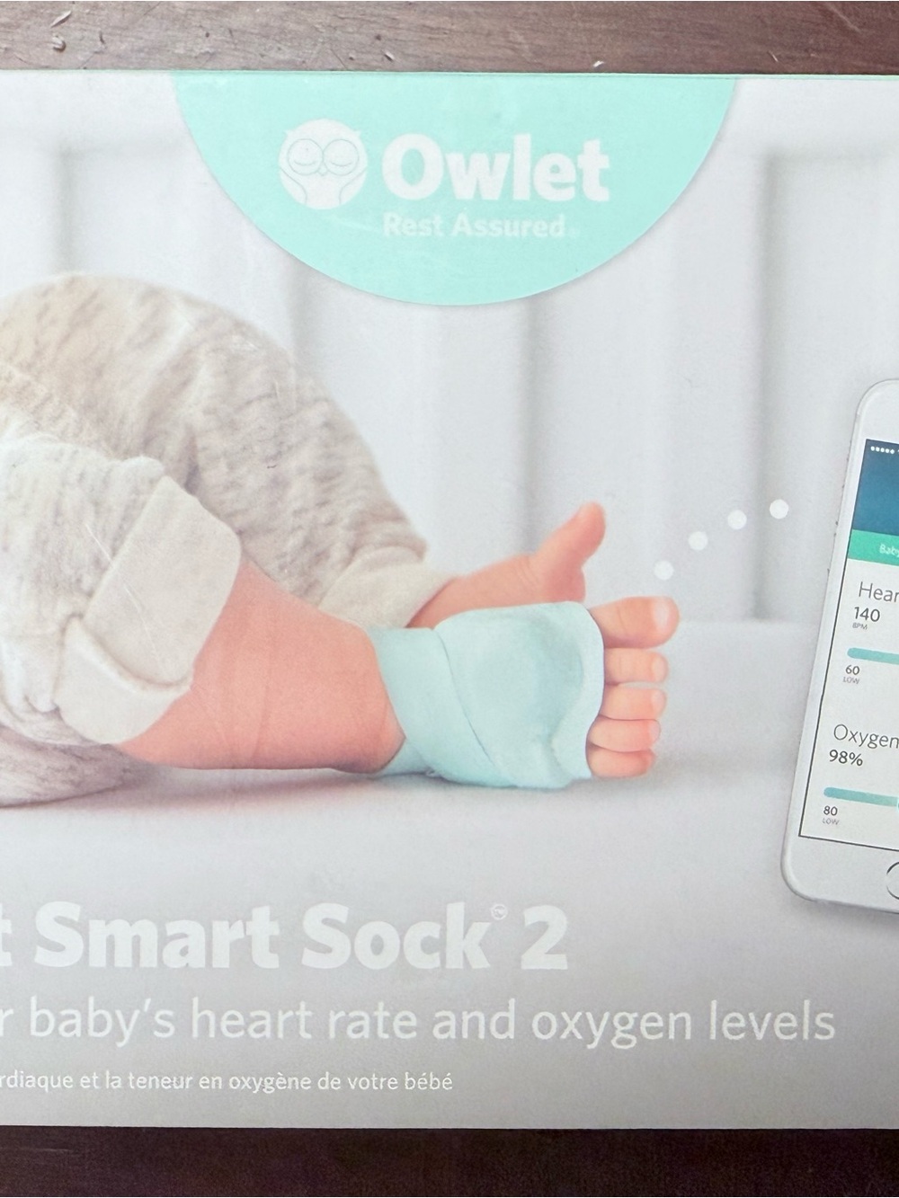Smart Sock 2 Baby Monitor - Mint Blue